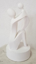 1296 - ME COM FILHO ESTILIZADA BASE ALTA - ALTURA: 26CM