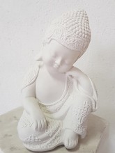 1297-A - BUDA TIBETANO PEQUENO MO NO ROSTO - ALTURA: 24CM